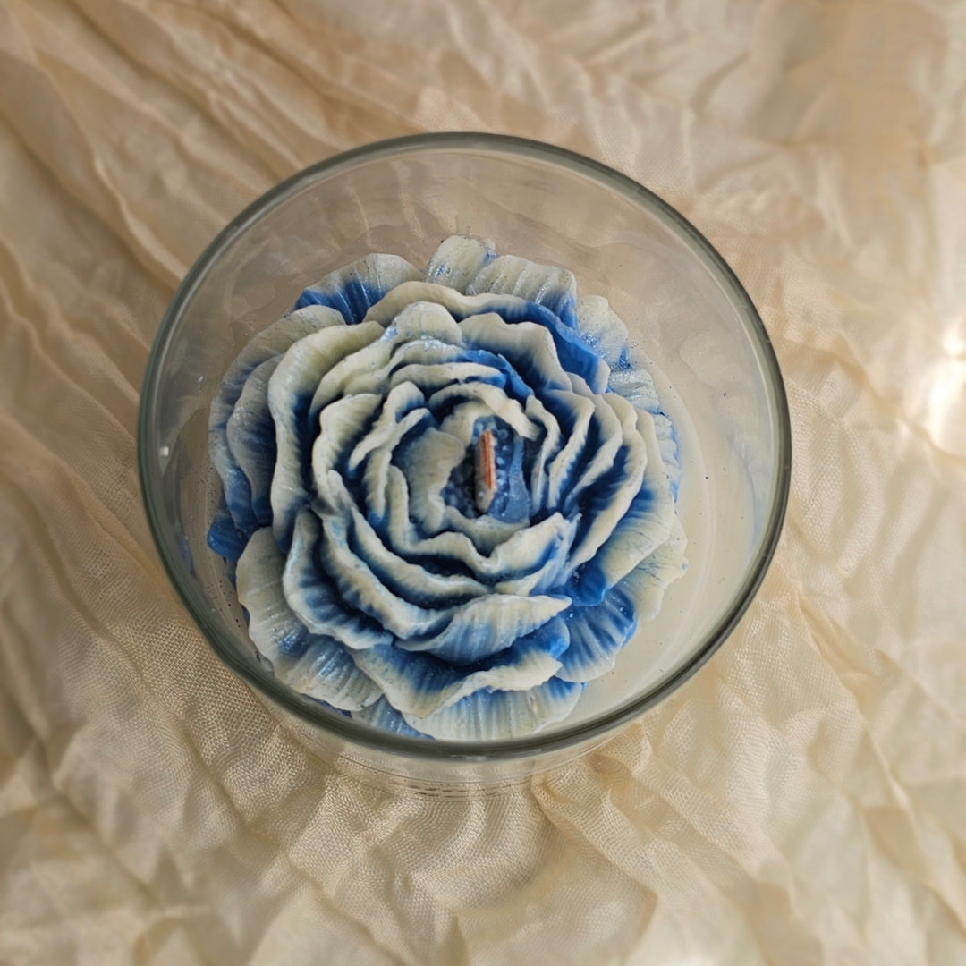 Luxury Peony Candle – Handcrafted Coconut Soy Wax, 8.5 oz