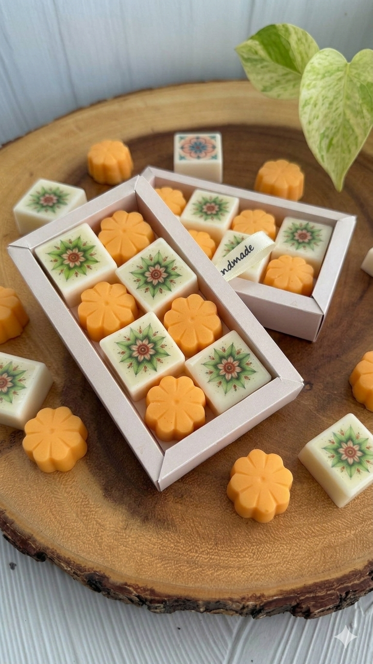 Cajita de Regalo Wax Melts Artesanales (8 Pzas) – Cera de Coco y Soya