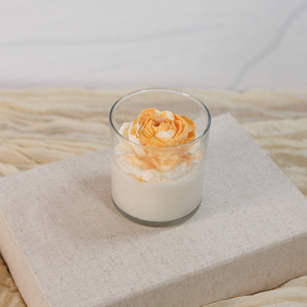 Luxury Peony Candle – Handcrafted Coconut Soy Wax, 8.5 oz