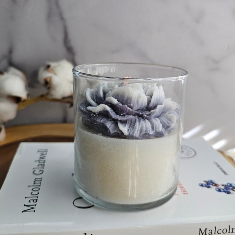 Luxury Peony Candle – Handcrafted Coconut Soy Wax, 8.5 oz