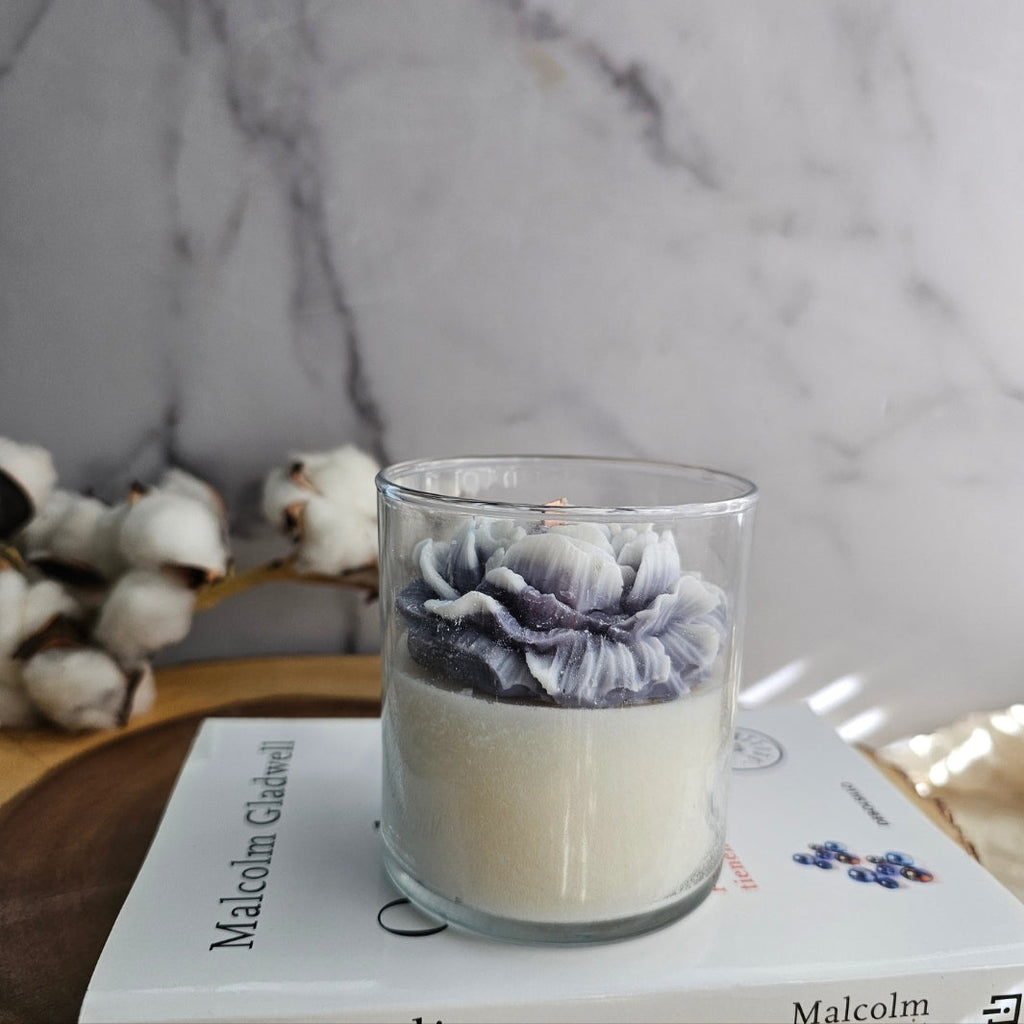 Luxury Peony Candle – Handcrafted Coconut Soy Wax, 8.5 oz