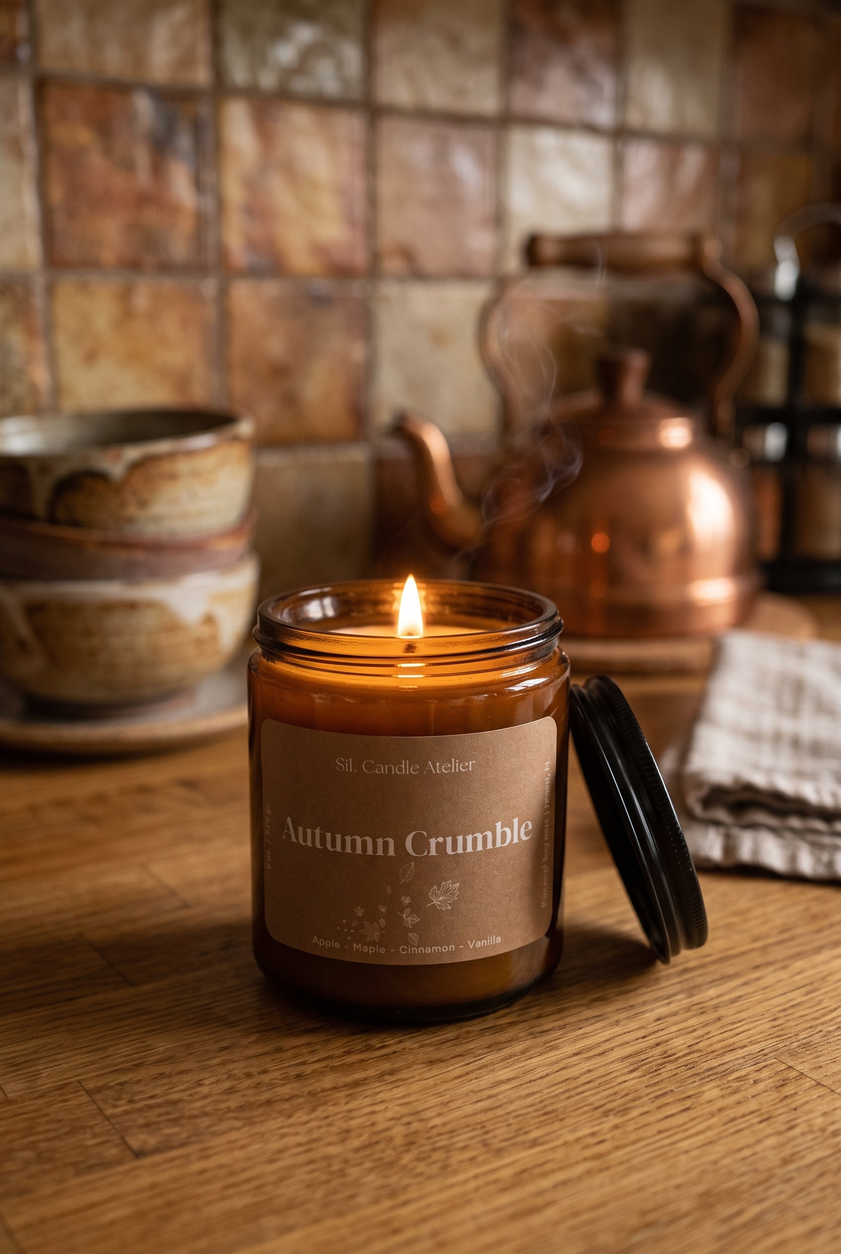 Autumn Crumble Candle - Autumn Aura Collection - 8 oz (226 gr)