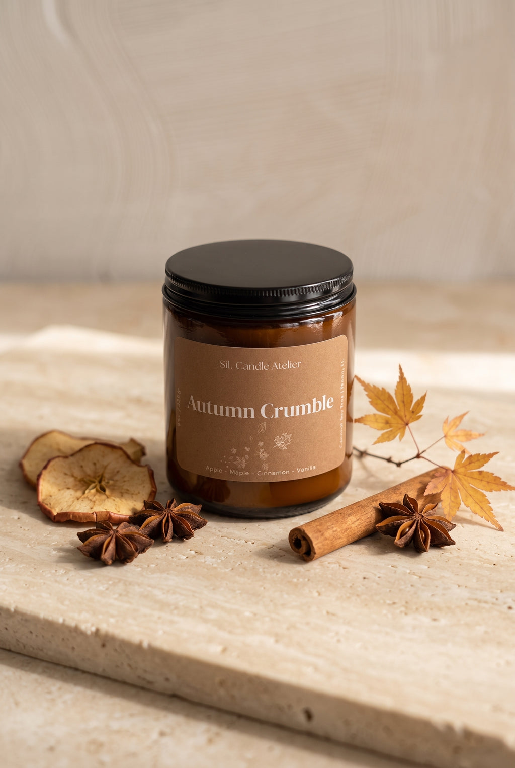 Autumn Crumble Candle - Autumn Aura Collection - 8 oz (226 gr)