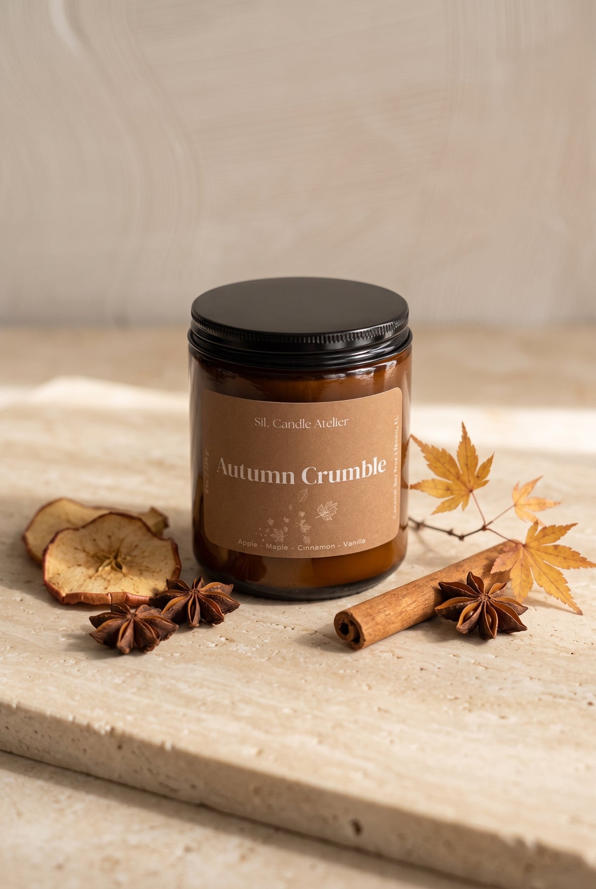 Autumn Crumble Candle - Autumn Aura Collection - 8 oz (226 gr)
