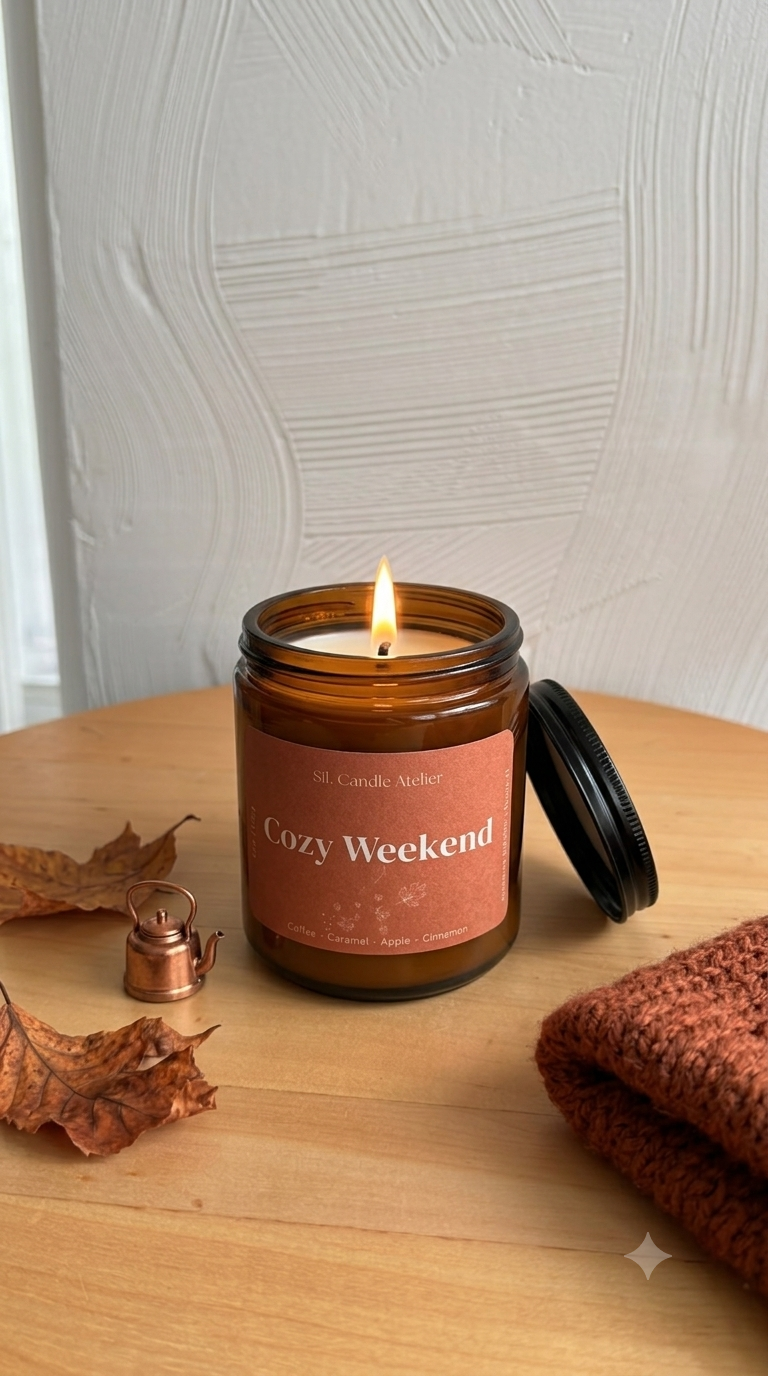 Cozy Weekend Candle - Autumn Aura Collection - 8 oz (226 gr)