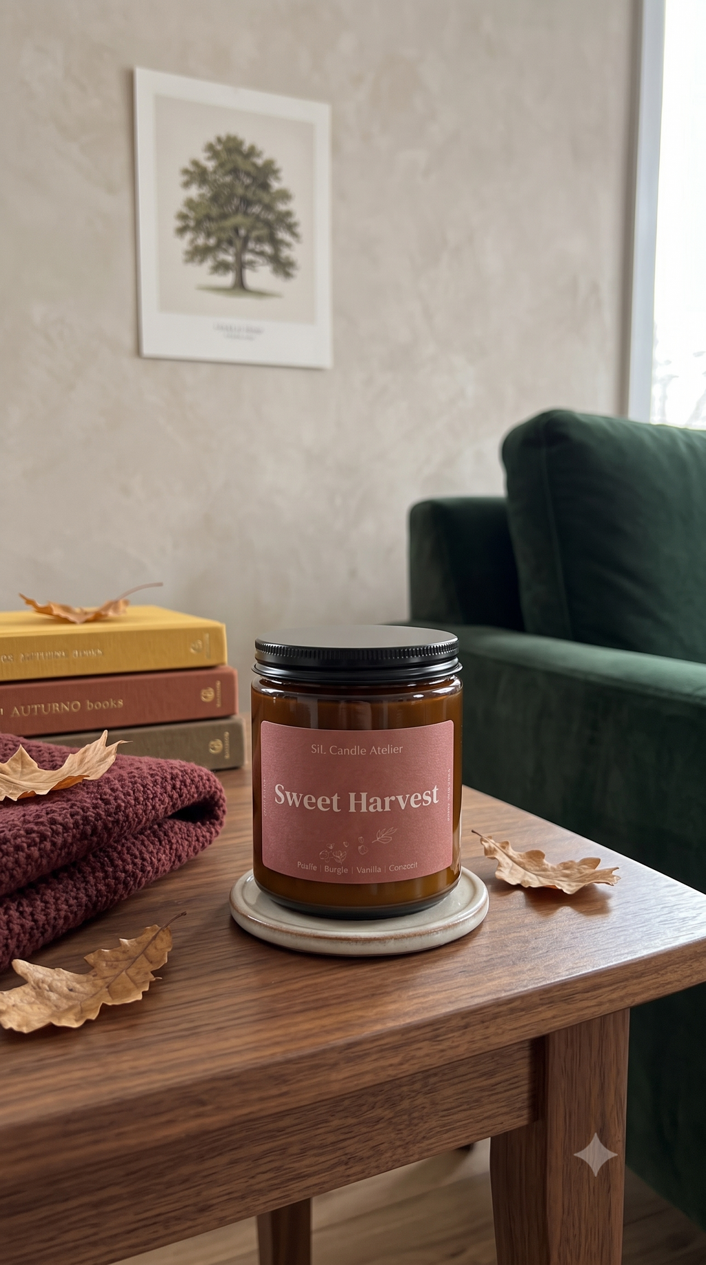 Sweet Harvest Candle - Autumn Aura Collection - 8 oz (226 gr)