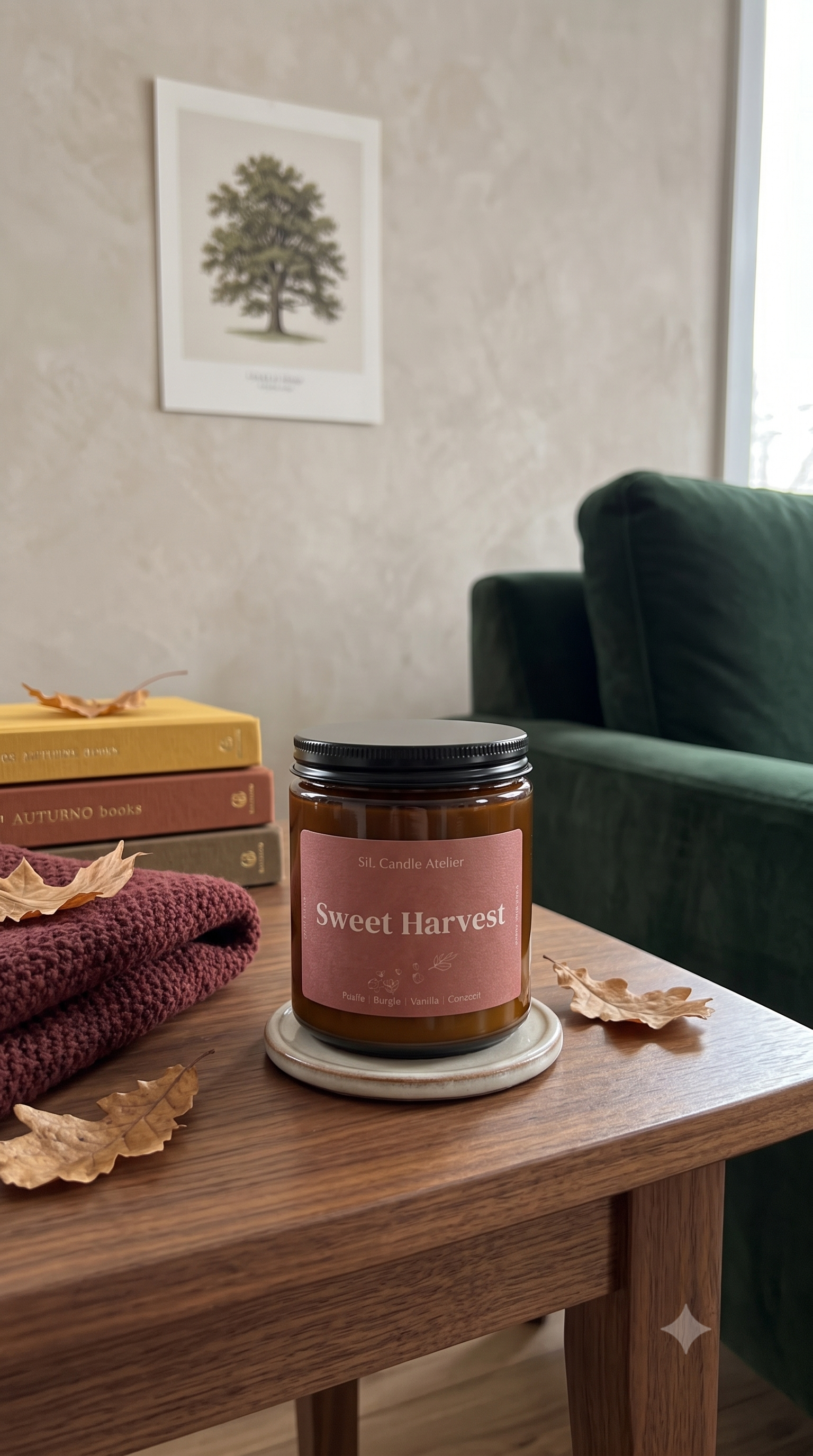 Sweet Harvest Candle - Autumn Aura Collection - 8 oz (226 gr)