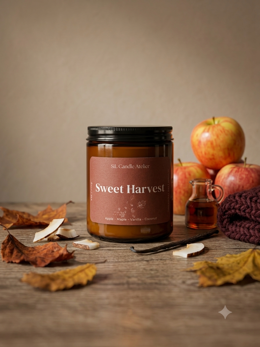 Sweet Harvest Candle - Autumn Aura Collection - 8 oz (226 gr)