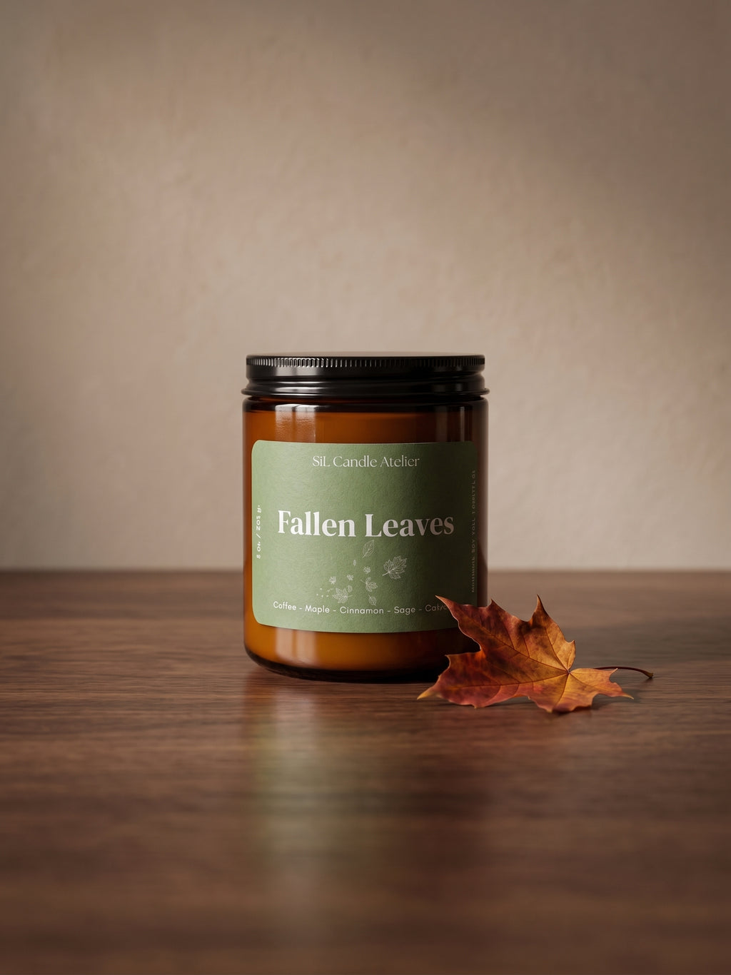 Fallen Leaves Candle - Autumn Aura Collection - 8 oz (226 gr)