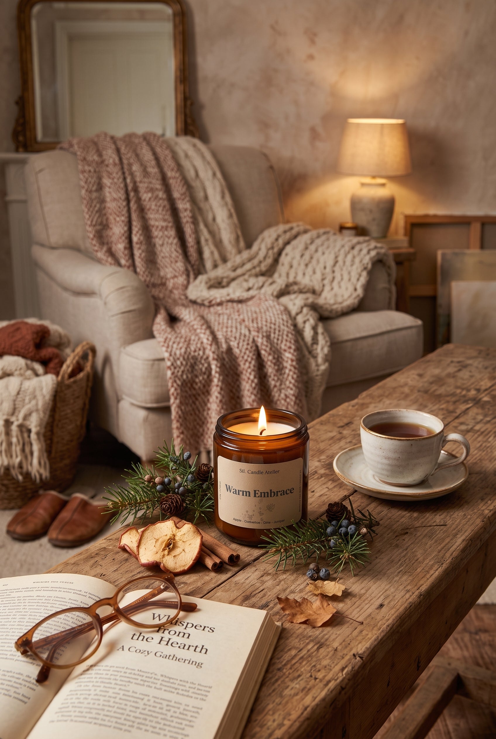 Warm Embrace Candle - Autumn Aura Collection - 8 oz (226 gr)