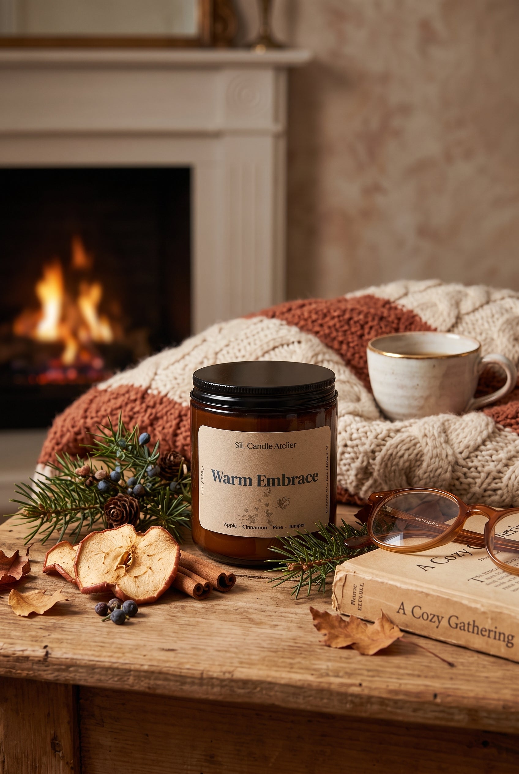 Warm Embrace Candle - Autumn Aura Collection - 8 oz (226 gr)