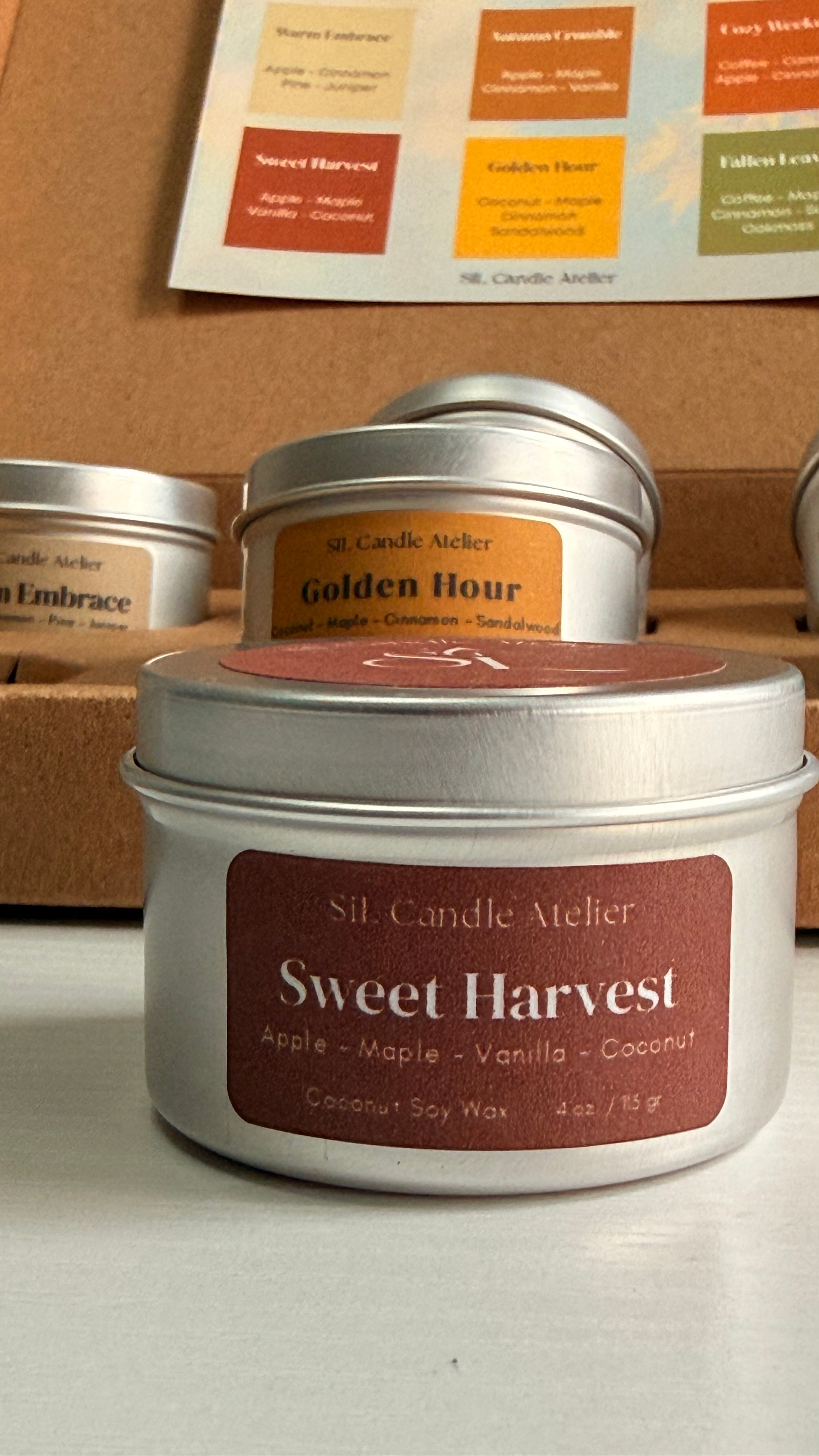 Autumn Edition Discovery Box - Set of 6 Mini Candle Tins