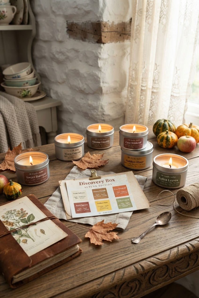 Autumn Edition Discovery Box - Set of 6 Mini Candle Tins